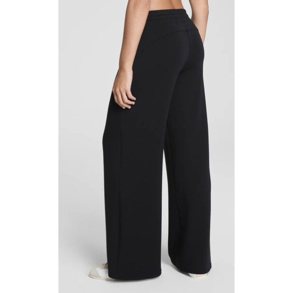 NWT Spanx Air Essentials Wide Leg Pants Women’s Large Black - Picture 3 of 6